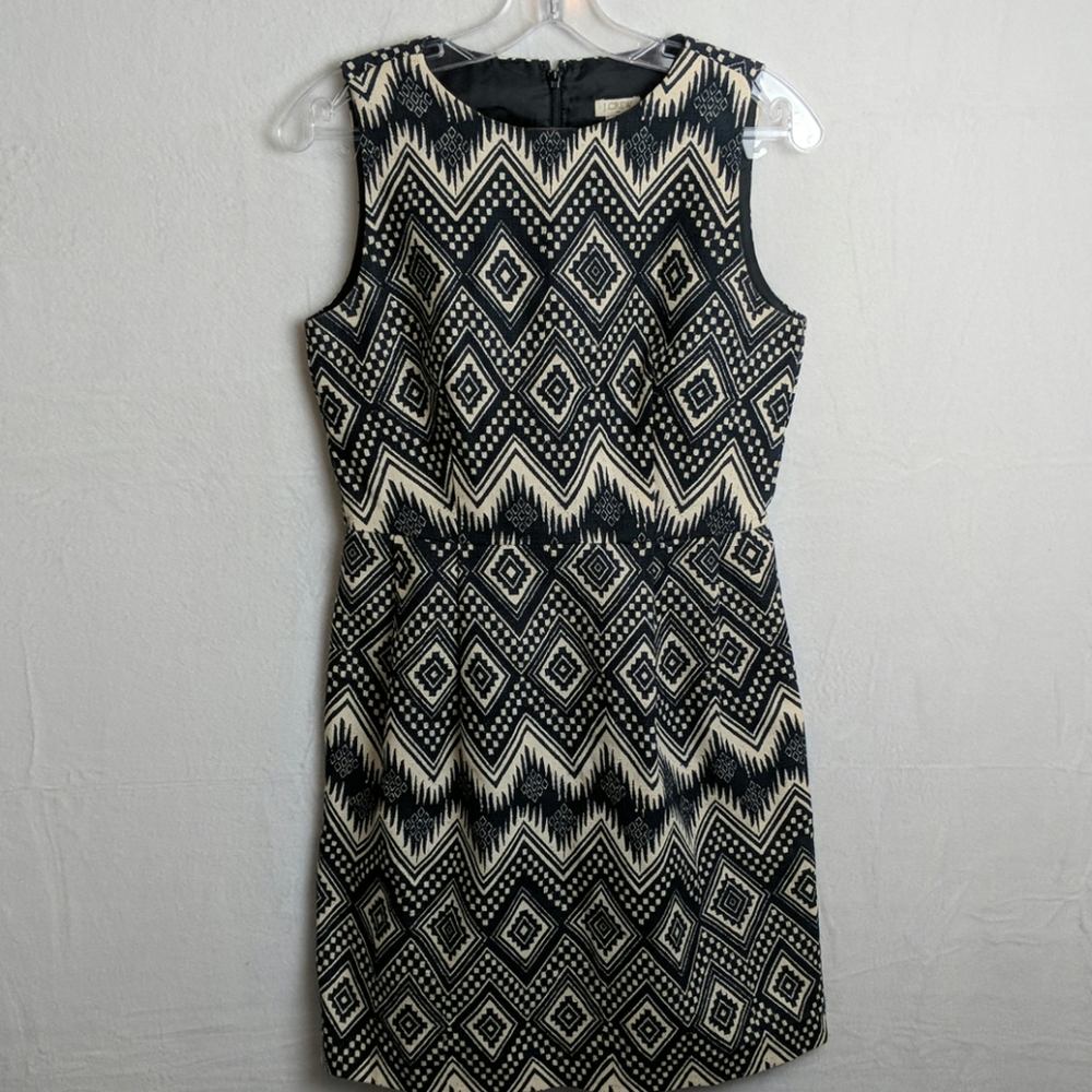 J.Crew size 6 black and white dress sleeve…